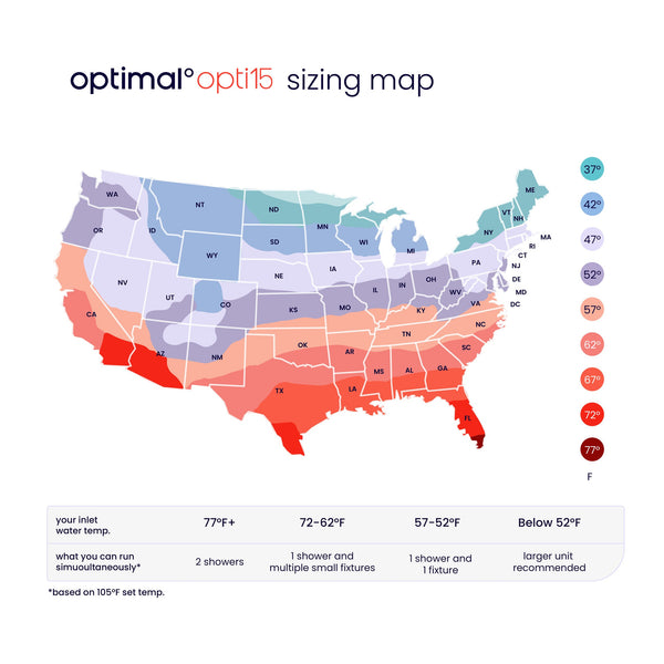 opti15 plus | 15kW 240V 3.0GPM Wifi Enabled 25-Year Warranty Electric Tankless Water Heater