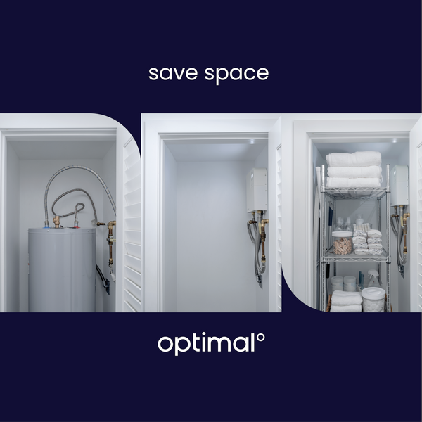 Optimal 12kw Smart Electric Tankless Water Heater 2.5 GPM | Opti 12