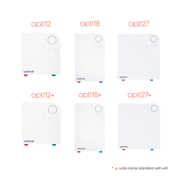 Opti18+ | Optimal Smart Electric Tankless Water Heater | Wi-Fi Enabled | 208/220/240-Volt 18 Kw 3.7 GPM