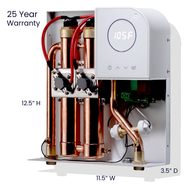 Opti12+ | Optimal Smart Electric Tankless Water Heater | Wi-Fi Enabled | 208/220/240-Volt 12 Kw 2.5 GPM