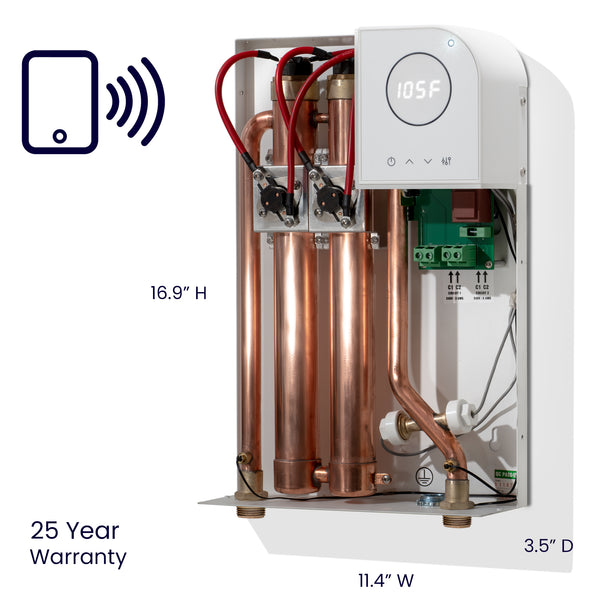 Opti18+ | Optimal Smart Electric Tankless Water Heater | Wi-Fi Enabled | 208/220/240-Volt 18 Kw 3.7 GPM