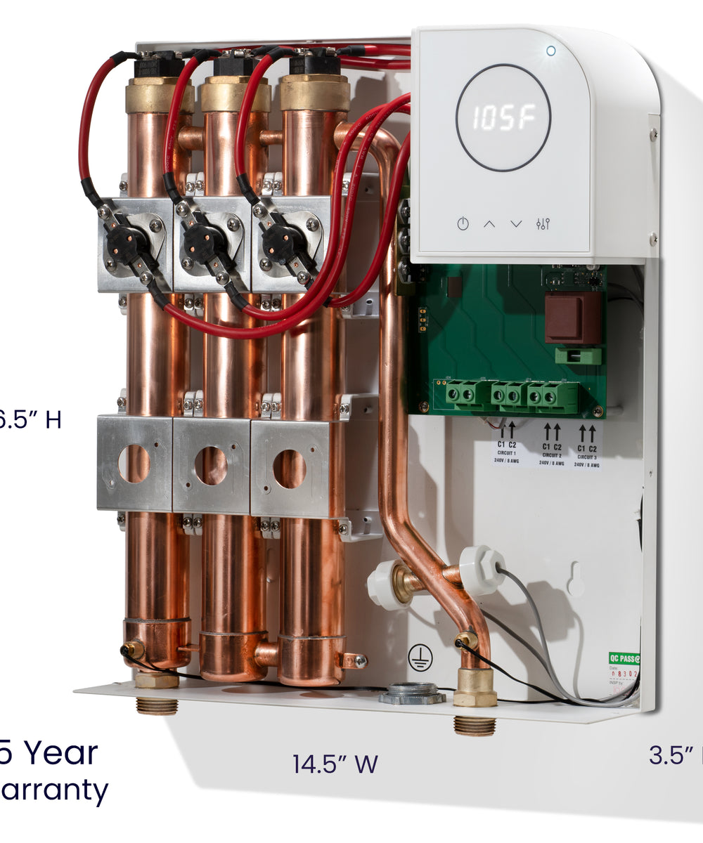 27 Plus Smart WiFi App Control, 27kw, 240V, Electric Tankless
