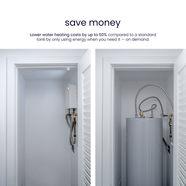 opti27 plus | 27kW 240V 4.5GPM Wifi Enabled 25-Year Warranty Electric Tankless Water Heater